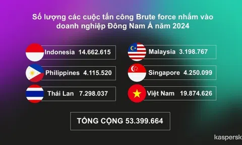 Việt Nam đứng đầu Đông Nam Á về số vụ tấn công 'vét cạn'