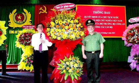 Giám đốc Công an tỉnh Bình Định được thăng hàm thiếu tướng