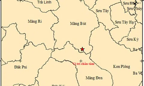 Liên tiếp xảy ra các trận động đất ở Quảng Ngãi