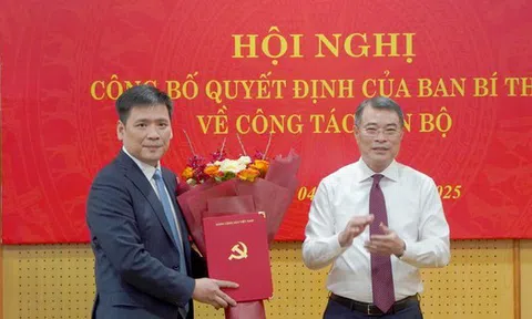 Ban Bí thư bổ nhiệm đồng chí Nguyễn Thanh Bình giữ chức Phó Trưởng Ban Tổ chức Trung ương