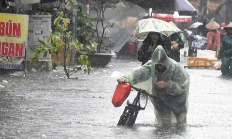 Áp thấp nhiệt đới cách Bạch Long Vĩ 50km, miền Bắc có nơi mưa rất to trên 300mm
